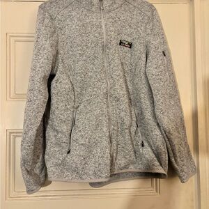 L.L. Bean Gray Full-Zip Jacket